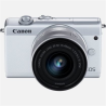 Canon EOS M200 + EF-M 15-45 IS STM SLR camera, Megapixel 24.1 MP, Image stabilizer, ISO 25600, Display diagonal 3.0 ", Wi-Fi, Automatic, manual, Frame rate 24, 25, 30, 50, 60, 120 fps, MILC, White