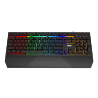 AOC Mechanical Gaming Keyboard GK200 Gaming Keyboard RGB LED light US Wired 1.8 m Mechanical feeling keys | GK200D3UH