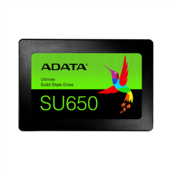 ADATA Ultimate SU650 256 GB, SSD form factor 2.5", SSD interface SATA 6Gb/s, Write speed 450 MB/s, Read speed 520 MB/s | ASU650SS-256GT-R