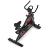 EQI Smart S102 Home Use Spin Bike, Adjustable resistance, 120 kg, 13 kg, Chain Driven, Black/Red, LCD display