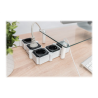 DIGITUS Flexible power strip, 3680 W 250VAC 50 Hz 4x safety outlet, 16 A, 2x USB A connection, 2.4 A
