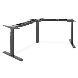 Digitus Desk frame, 62 - 128 cm, Maximum load weight 150 kg, Metal, Black | DA-90392