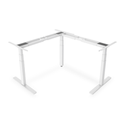 Digitus Desk frame, 60 - 125 cm, Maximum load weight 120 kg, Metal, White | DA-90386