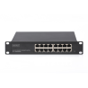 Digitus | 16-port Gigabit Ethernet Switch | DN-80115 | Unmanaged | Rackmountable | 10/100 Mbps (RJ-45) ports quantity | 1 Gbps (RJ-45) ports quantity | SFP+ ports quantity | Power supply type Internal