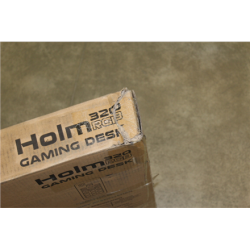 SALE OUT. Genesis Holm 320 RGB Gaming Desk, White  Genesis Gaming Desk Holm 320 RGB 22 month(s), Headphone holder, Cup holder, Gamepad holder, Monitor shelf, Organizer cables, White, DAMAGED PACKAGING, DAMAGED TABLETOP | NDS-1802SO