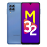 Samsung Galaxy M32 Blue, 6.4 ", Super AMOLED, 1080 x 2400 pixels, Mediatek MT6769V/CU, Helio G80, Internal RAM 6 GB, 128 GB, Dual SIM, Nano-SIM, 3G, 4G, Main camera 64+8+2+2 MP, Secondary camera 20 MP, Android 11, 5000 mAh