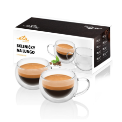 ETA | Lungo cups | ETA518091010 | For coffee | Capacity  L | 2 pc(s) | Dishwasher proof | Glass