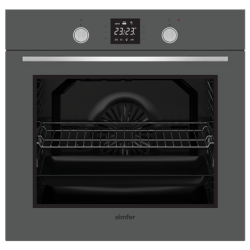 Simfer Oven & Hob H6403TGWSC_8408EERSC	 80 L, Multifunctional, Easy to Clean Enameled Cavity, Touch/Pop-up knobs, Width 60 cm, Grey