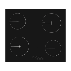 Simfer Hob H6.040.DECSP Vitroceramic, Number of burners/cooking zones 4, Touch, Black