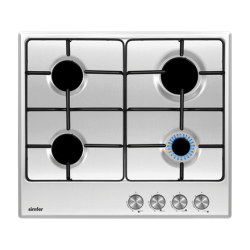 Simfer | H6.400.VGRIM | Hob | Gas | Number of burners/cooking zones 4 | Rotary knobs | Stainless Steel