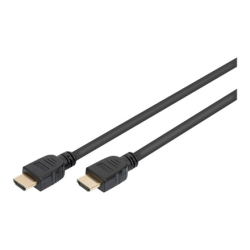 Digitus | Black | HDMI Male (type A) | HDMI Male (type A) | Ultra High Speed HDMI Cable with Ethernet | HDMI to HDMI | 1 m | AK-330124-010-S