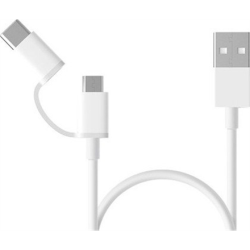 Xiaomi Mi 2-in-1 USB Cable Micro USB to Type C White, Charge & Sync Cable, 0.3 m | SJV4083TY