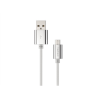 Natec Prati, USB Micro to Type A Cable 1m, Nylon, Silver Natec | Micro USB | USB Type-A