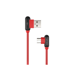 Natec Prati, Angled USB Type C to Type A Cable 1m, Red | NKA-1201