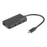 Natec USB 3.0 HUB, Silkworm, 4-Port, Black | Natec 4 Port Hub With USB 3.0 | Silkworm NHU-1343 | 0.15 m | Black | USB Type-C