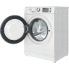Hotpoint | NM11 846 WS A EU N | Washing machine | Energy efficiency class A | Front loading | Washing capacity 8 kg | 1400 RPM | Depth 60.5 cm | Width 59.5 cm | Display | Electronic | Drying capacity  kg | Steam function | White
