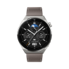 WATCH | GT 3 Pro | Smart watch | GPS (satellite) | AMOLED | Touchscreen | Activity monitoring 24/7 | Waterproof | Bluetooth | Titanium Case with Gray Leather Strap, Odin-B19V