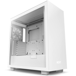 NZXT Case H7  Side window, White, Mid-Tower, Power supply included No | CM-H71BW-01