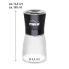 Stoneline | Salt and pepper mill set | 21653 | Mill | Housing material Glass/Stainless steel/Ceramic/PS | The high-quality ceramic grinder is continuously variable and can be adjusted to various grinding degrees. Spices can be ground anywhere between powdery and coarse. | Black