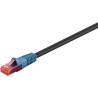 Goobay | CAT 6 Outdoor-patch cable U/UTP | 94389 | 10 m | Black | Prewired, unshielded LAN cable with RJ45 plugs for connecting network components; Double-layer polyethylene jacket protects the network cable outdoors and makes it extremely weather-resistant; The outdoor Ethernet cable is ideal for the garden, balcony, camping, building facades and surveillance cameras; High-quality copper-clad aluminium wire (CCA) and gold-plated contacts guarant