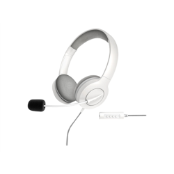 Energy Sistem Headset Office 3 White (USB and 3.5 mm plug, volume and mute control, retractable boom mic) | Energy Sistem | Headset Office 3 | Wired Earphones | Wired | On-Ear | Microphone | White | 452156