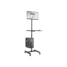Digitus | Mobile workstation with individual height adjustment | DA-90374 | Monitor Mount, PC Holder | 17-32 " | Black