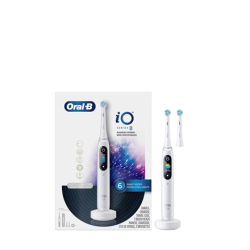 Oral-B | Electric Toothbrush | iO8 Series | Rechargeable | For adults | Number of brush heads included 1 | Number of teeth brushing modes 6 | White Alabaster | iO8 White Alabaster