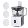 Adler | AD 4224 | LCD Food Processor 12in1 | Bowl capacity 3.5 L | 1000 W | Number of speeds 7 | Shaft material | White/Black | Ice crushing