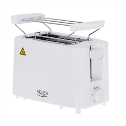 Adler Toaster AD 3223	 Power 750 W Number of slots 2 Housing material Plastic White