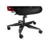 Genesis mm | Base material Aluminum; Castors material: Nylon with CareGlide coating | Ergonomic Chair | Astat 700 | 700 | Black/Red