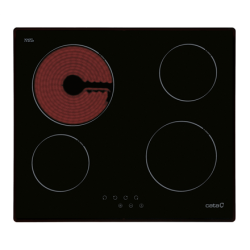 CATA Hob TN 604/B Vitroceramic, Number of burners/cooking zones 4, Touch, Black, Display | 08040011