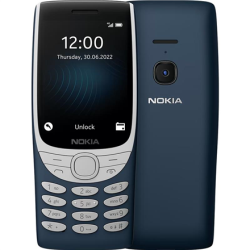Nokia 8210 Blue, 2.8 ", TFT LCD, 240 x 320, Unisoc, T107, Internal RAM 0.048 GB, 0.128 GB, microSDHC, Dual SIM, Main camera 0.3 MP, 1450  mAh | NK 8210 Blue