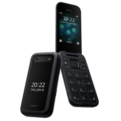 Nokia 2660 Flip Black 2.8 " TFT LCD 240 x 320 0.128 GB Dual SIM Nano-SIM Main camera 0.3 MP 1450  mAh Bluetooth 4.2 | NK 2660 Black