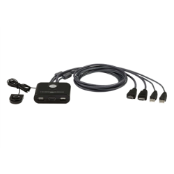 Aten | 2-Port USB FHD HDMI Cable KVM Switch | CS22HF | Warranty  month(s) | CS22HF-AT