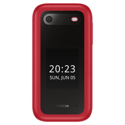 Nokia 2660 TA-1469 Red, 2.8 ", 48 MB, TFT LCD, 240 x 320, Unisoc, T107, Internal RAM 0.048 GB, 0.128 GB, microSDHC, Dual SIM, Main camera 0.3 MP, 1450  mAh | NK-2660 Red