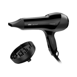 Braun | Hair Dryer | HD785 Satin Hair 7 SensoDryer | 2000 W | Number of temperature settings 4 | Ionic function | Diffuser nozzle | Black