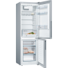 Bosch | KGV36VIEAS | Refrigerator | Energy efficiency class E | Free standing | Combi | Height 186 cm | No Frost system | Fridge net capacity 214 L | Freezer net capacity 94 L | 39 dB | Stainless Steel