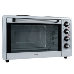 ORAVA Electric oven with two hot plates Elektra X2 43 L, Electric, Mechanical, Stainless Steel | Elektra-X2