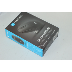 SALE OUT. Natec Mouse, Merlin, Wireless, 1600 DPI, Optical, Black Natec Mouse Merlin, Optical, Black-Grey, DAMAGED PACKAGING, Wireless | NMY-0897SO
