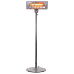 Camry | Standing Heater | CR 7737 | Patio heater | 2000 W | Number of power levels 2 | Suitable for rooms up to 14 m² | Grey | IP24
