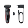 Braun | Shaver | 51-R1000s | Operating time (max) 50 min | Wet & Dry | Black/Red
