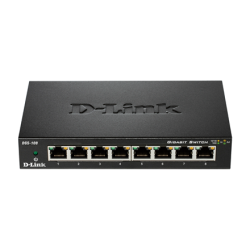 D-Link Switch DGS-108/E	 Unmanaged, Desktop, 1 Gbps (RJ-45) ports quantity 8