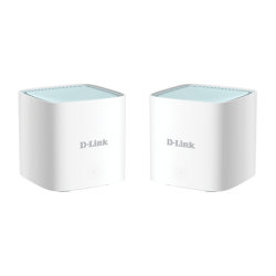 D-Link | EAGLE PRO AI AX1500 Mesh System | M15-2 (2-pack) | 802.11ax | 1200+300  Mbit/s | 10/100/1000 Mbit/s | Ethernet LAN (RJ-45) ports 1 | Mesh Support Yes | MU-MiMO Yes | No mobile broadband | Antenna type 2 x 2.4G WLAN Internal Antenna, 2 x 5G WLAN Internal Antenna