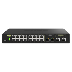 QNAP | 16 ports 2.5GbE RJ45 with PoE 802.3at (30W), 2 ports 10GbE SFP+, 2 ports 10GbE RJ45 with PoE 802.3bt (90W) | QSW-M2116P-2T2S | Web managed | Rackmountable | 1 Gbps (RJ-45) ports quantity | SFP ports quantity | PoE ports quantity | PoE+ ports quantity | Power supply type Internal | month(s)