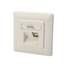 Digitus CAT 6A Class EA network outlet,shielded,2xRJ45,LSA pure white, flush mount, horizontal cable install. | Digitus | CAT 6A Class EA network outlet, shielded | The CAT 6A network outlets from DIGITUS are design compatible with common switch programmes. It is certificated to CAT 6A ANSI/TIA 568 and ISO/IEC 11801, EN 50173 and contains 2 shielded RJ45 sockets. The cable installation takes place via LSA strips, color coded acc. EIA/TIA 568 A & 