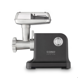 Caso | Meat Grinder | FW 2000 | Black | 2000 W | Number of speeds 2 | Throughput (kg/min) 2.5 | 3 perforated discs, Shortbread attachment with 4 moulds, Sausage filler, Stuffer, Drip tray | 02872