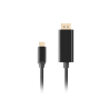 Lanberg USB-C to DisplayPort Cable, 0.5 m 4K/60Hz, Black | Lanberg | USB-C to DisplayPort Cable | CA-CMDP-10CU-0005-BK | 0.5 m | Black