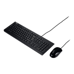Asus U2000 Keyboard and Mouse Set  Wired Mouse included EN 585 g Black | 90-XB1000KM000R0-