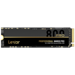 Lexar NM800 PRO with Heatsink 512 GB, SSD form factor M.2 2280, SSD interface M.2 NVMe 1.4, Write speed 3500 MB/s, Read speed 7450 MB/s | ‎LNM800P512G-RN8NG