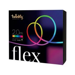 Twinkly Flex 288 LED RGB | Twinkly | Flex Smart LED Tube Starter Kit 300 RGB (Multicolor), 3m, White | RGB – 16M+ colors | TWFL300STW-WEU
